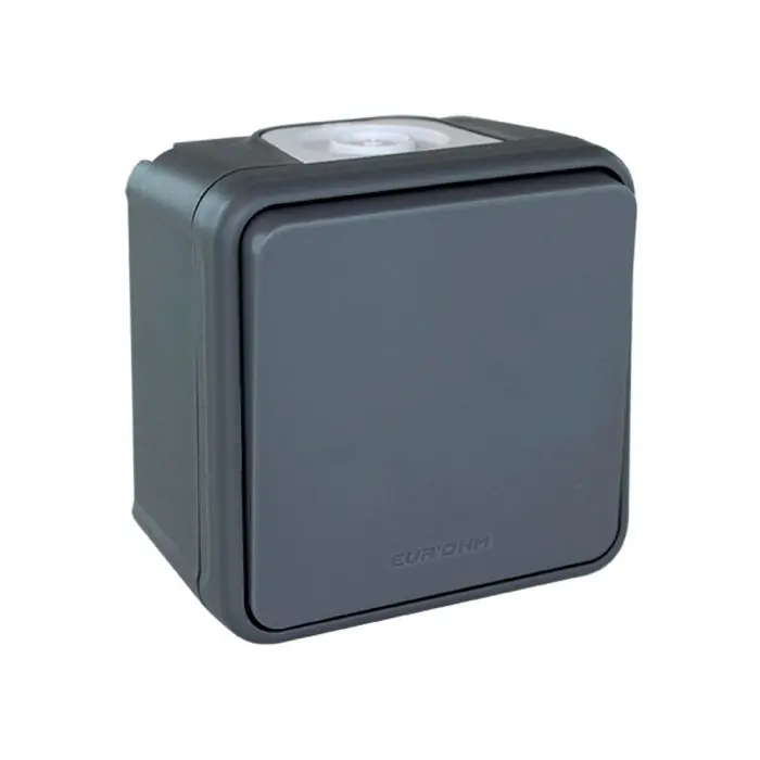 Must-Have Va et vient complet - étanche IP55 - OXXO Gris - Eur‘Ohm