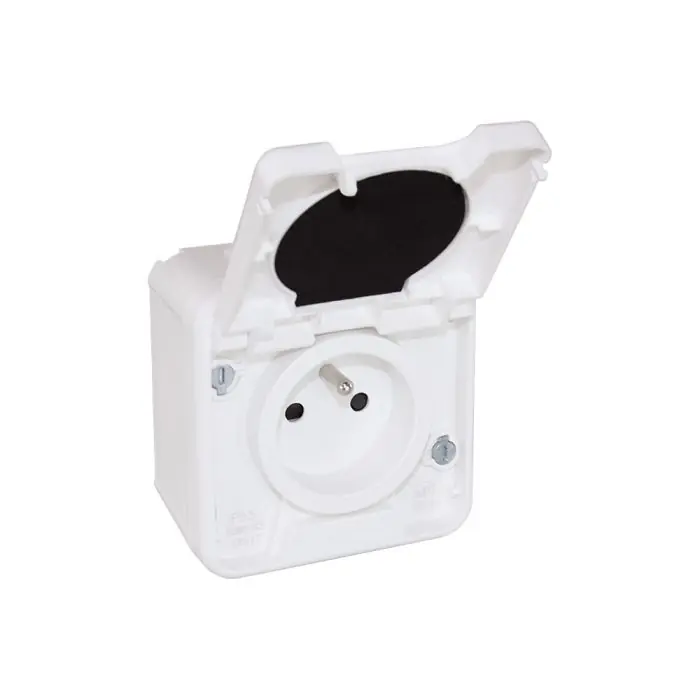 Nouveauté Prise 2P+T complet - étanche IP55 - OXXO Blanc - Eur‘Ohm