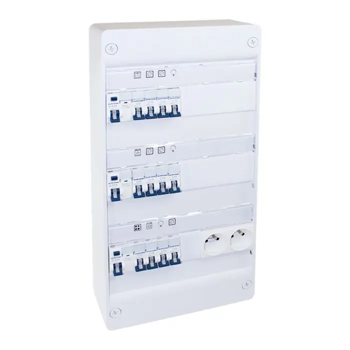 Meilleur Choix Tableau électrique monté, câblé et évolutif - 3 rangées - pour logement T3 ou T4 - Eur‘Ohm