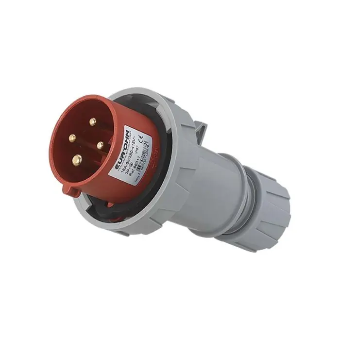 Nouvel Arrivage Fiche industrielle mobile droite IP67 - 3P+T - 16A - 400V AC - Eur‘Ohm