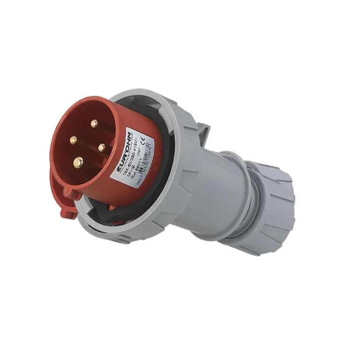 Fiche industrielle mobile droite IP67 - 3P+N+T - 16A - 400V AC - Eur‘Ohm Pas Cher