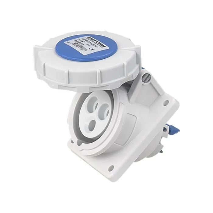 Livraison Express Socle de prise industrielle à encastrer à 20° IP67 - 2P+T - 16A - 230V AC - Eur‘Ohm