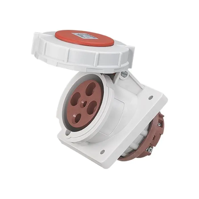Socle de prise industrielle à encastrer à 20° IP67 - 3P+T - 63A - 400V AC - Eur‘Ohm Soldes