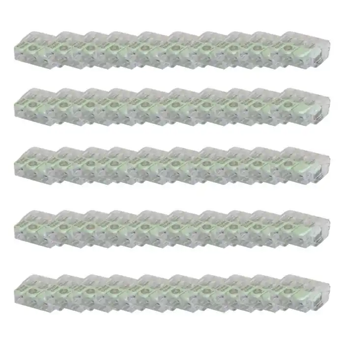 Boîte de 50 bornes à levier 3P pour fils de section 0,35 - 2,5 mm² - Eur‘Ohm Certifié