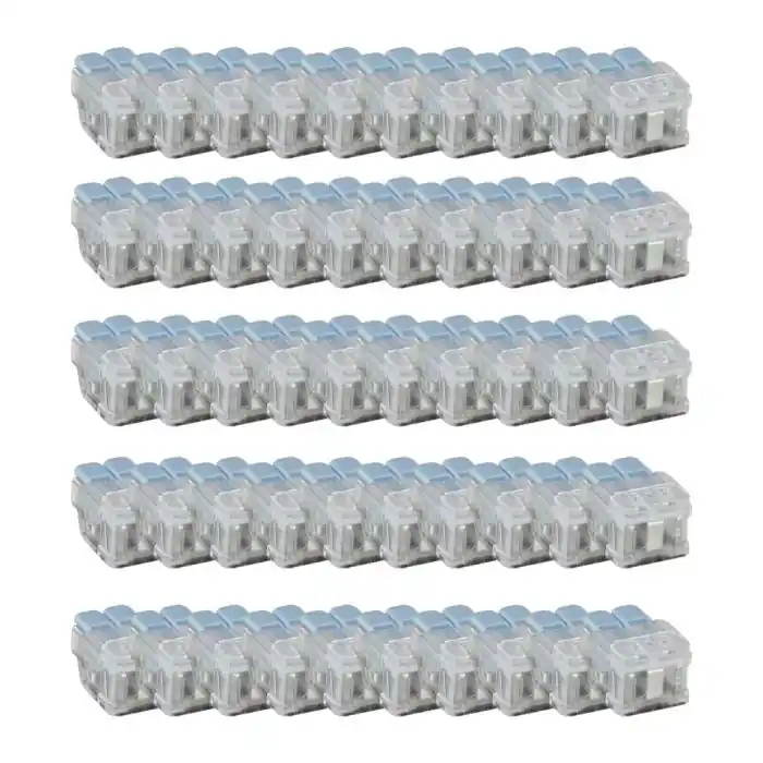 Livraison Express Boîte de 50 bornes 2P pour fils souples et rigides 0,2 à 6 mm² - Eur‘Ohm
