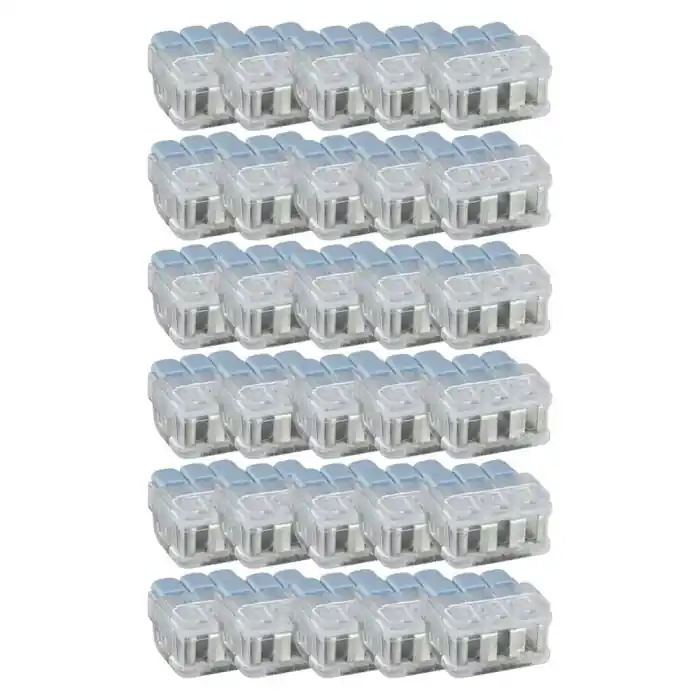 Boîte de 30 bornes 3P pour fils souples et rigides 0,2 à 6mm² - Eur‘Ohm Solde