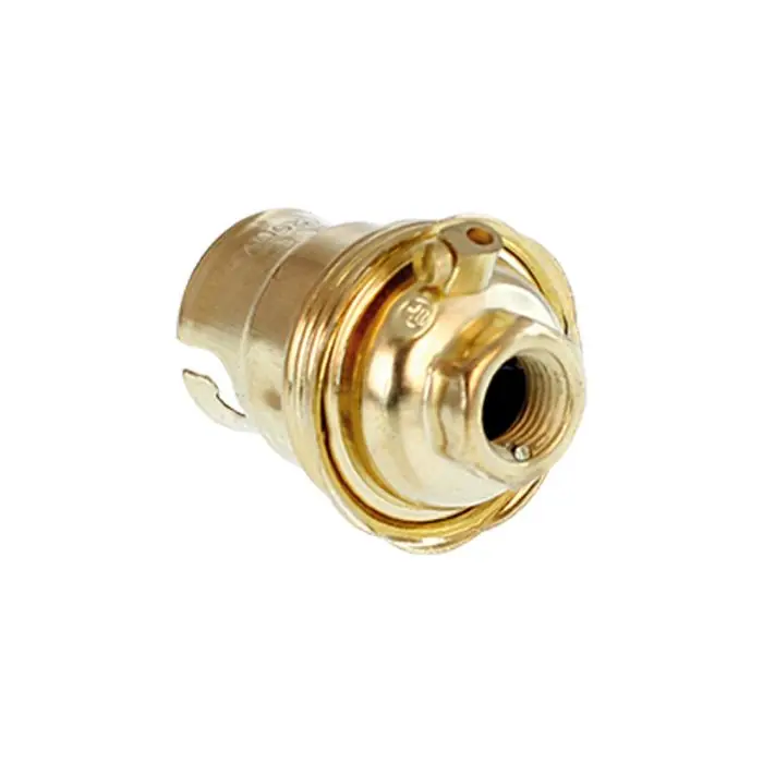 Offre Limitée Douille B22 simple bague acier laitonné - Eur‘Ohm
