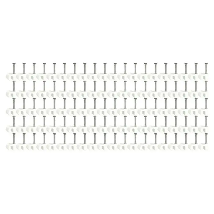 Boîte de 100 attaches pontets multi-diamètres de Ø8 à Ø12 pour tubes IRL et câbles - Blanc - Eur‘Ohm Achetez Aujourd'hui