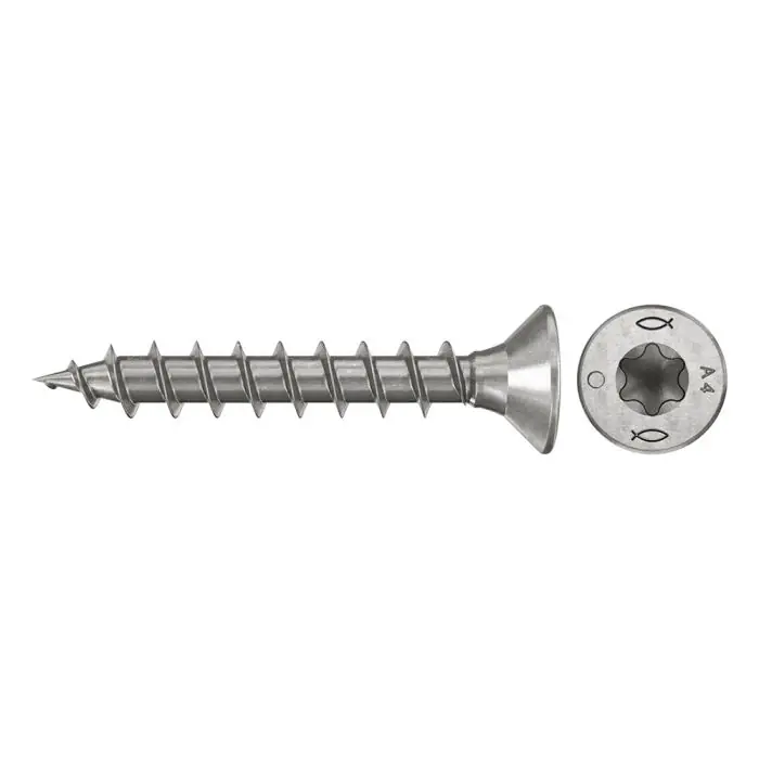Boîte de 200 vis Inox PowerFast FPF II CTF - Ø3,0x16 - tête fraisée - empreinte TX - Fischer Commander Vite