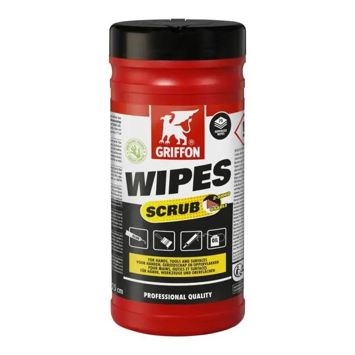 Must-Have Boîte de 75 lingettes de nettoyage multi-usages professionnels avec scrub - Griffon France