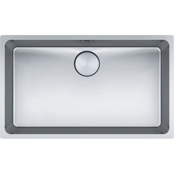 Cuve Mythos inox MYX 110-70 – 740 x 440 x200mm – sous-meuble 80 cm – vidage automatique – Franke Prix Promo
