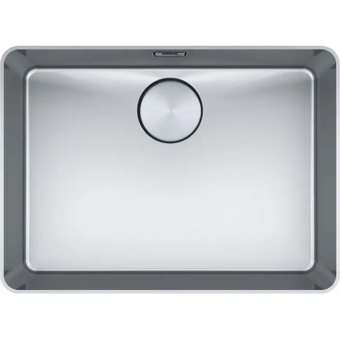 Certifié Cuve Mythos MYX 20-55 Inox – 562 x 412 x 200 mm – sous-meuble 80 cm – vidage automatique – Franke