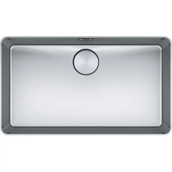 Cuve Mythos MYX 210-70 Inox - 712 x 412 x 200 mm - sous-meuble 80 cm - vidage automatique - Franke Prix Promo