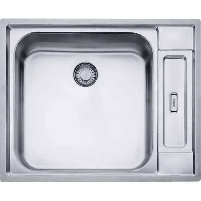 Cuve PMR Argos care AGX 210C inox - 625 x 510 x 100 mm - sous-meuble 80 cm - vidage automatique - Franke Pas Cher