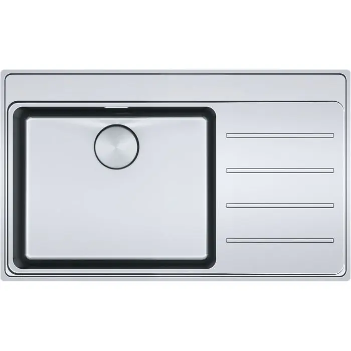 Évier Mythos MYX 211-86 en inox - 860 x 520 x 180 mm égouttoir à droite - sous-meuble 60 cm - vidage automatique - Franke Meilleure Vente