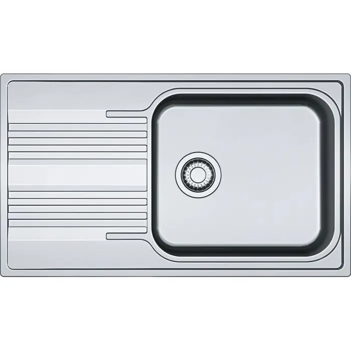 Évier Smart Inox SRL 611-86 Inox-Dekor - 860 x 500 x 180 mm - sous-meuble 60 cm - vidage automatique - Franke Seulement Aujourd'hui