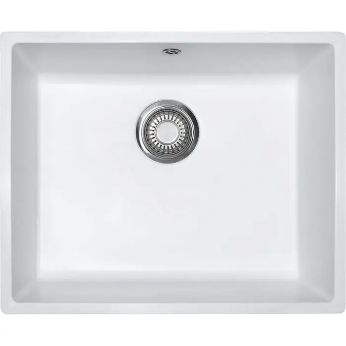Cuve Domus Tectonite DMD 110-50 - blanc artic - 540 x 440 x 200 mm - sous-meuble 60 cm - vidage manuel - Franke Must-Have