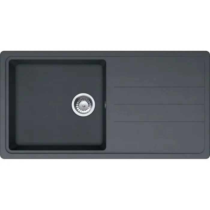 Évier Opale 611-97 Tectonite - Graphite - 970 x 500 x 200 mm - sous-meuble 60 cm - vidage manuel - Franke Populaire