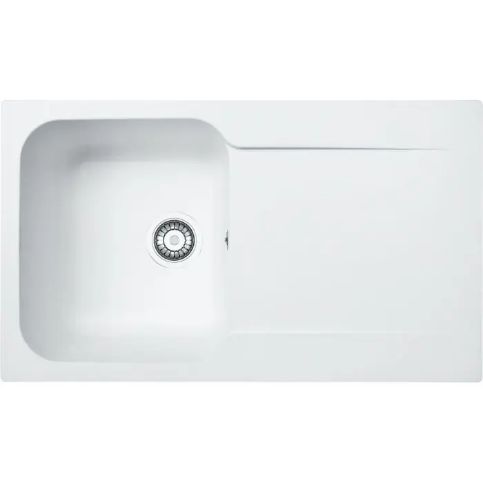 Nouvel Arrivage Évier Kite Fradeko 611-86 - blanc - 860 x 500 x 190 mm - sous-meuble 50 cm - vidage manuel - Franke