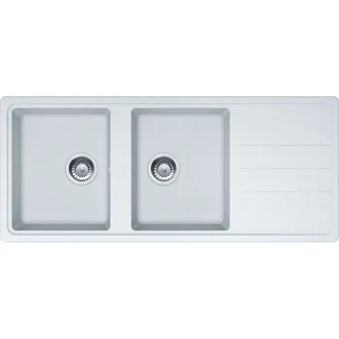 Promotion Saisonnière Évier Opale 621 Tectonite - blanc - 970 x 500 x 190 mm - sous-meuble 80 cm - vidage manuel - Franke