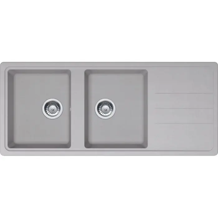 Acheter En Ligne Évier Opale 621 Tectonite – platinum – 970 x 500 x 190 mm – sous-meuble 80 cm – vidage manuel – Franke