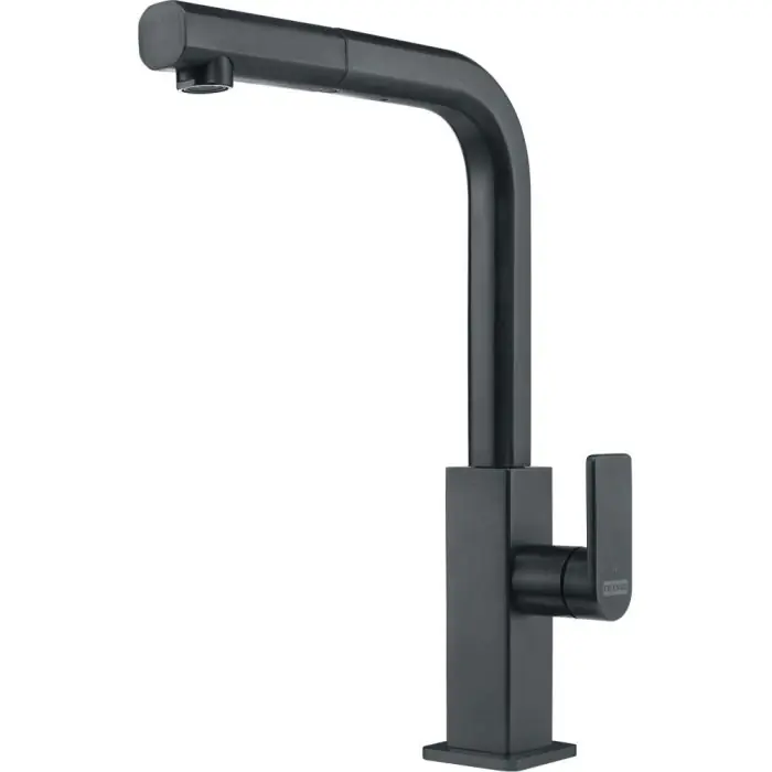 Nouvelle Collection Mitigeur Mythos tout inox douchette monojet - inox noir - Franke