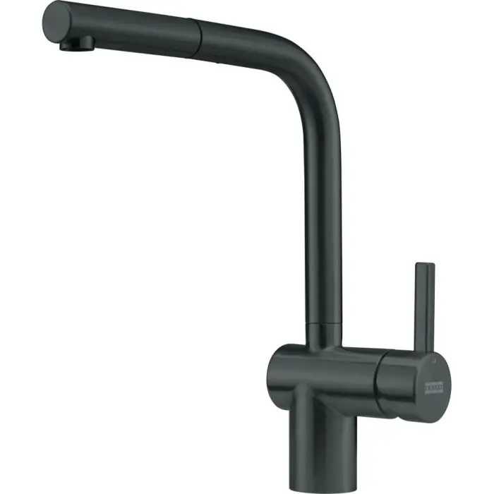 Nouvel Arrivage Mitigeur ATLAS neo tout inox - douchette monojet - noir - Franke