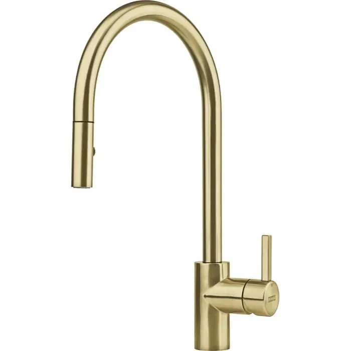 Promotion Mitigeur EOS Neo tout inox - douchette double jet - reflet d‘or - Franke