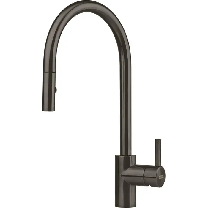 Meilleur Choix Mitigeur EOS Neo tout inox - douchette double jet - anthracite - Franke
