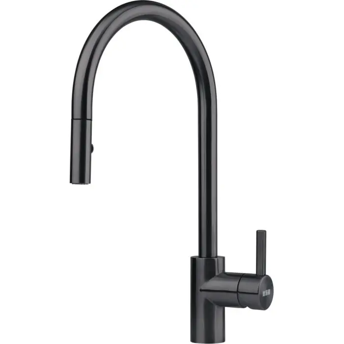 Mitigeur EOS Neo tout inox - douchette double jet - noir - Franke Prix Cassé