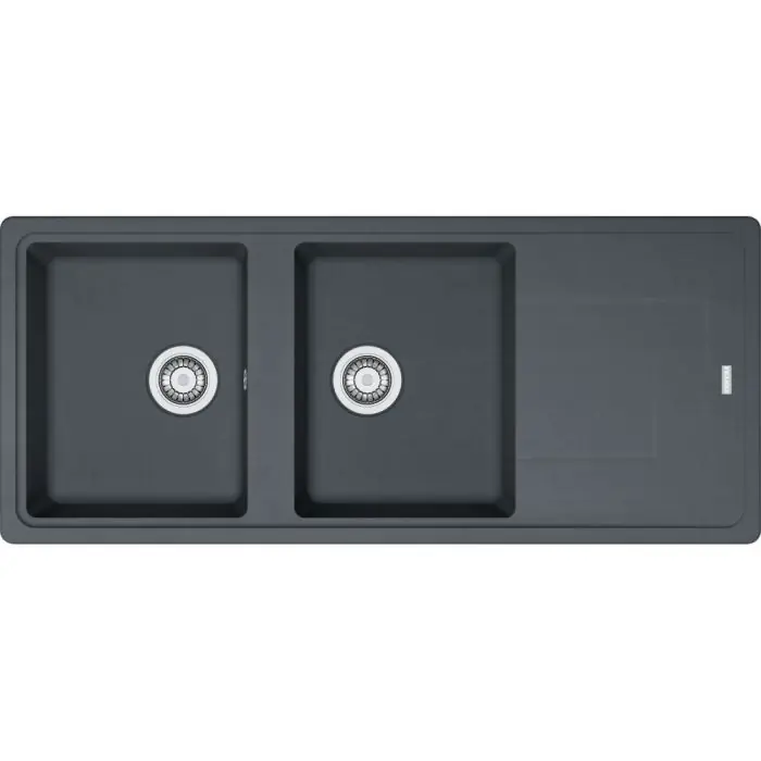 Évier Titan tectonite TTD 621 - graphite - 1160 x 500 x 190 mm - sous-meuble 80 cm - vidage manuel - Franke Offre Limitée