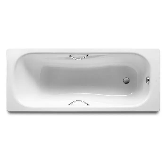 Baignoire à encastrer PRINCESS 1700 x 750 mm - NF - en acier émaillée - Blanc - Percée 2 trous Achetez Aujourd'hui