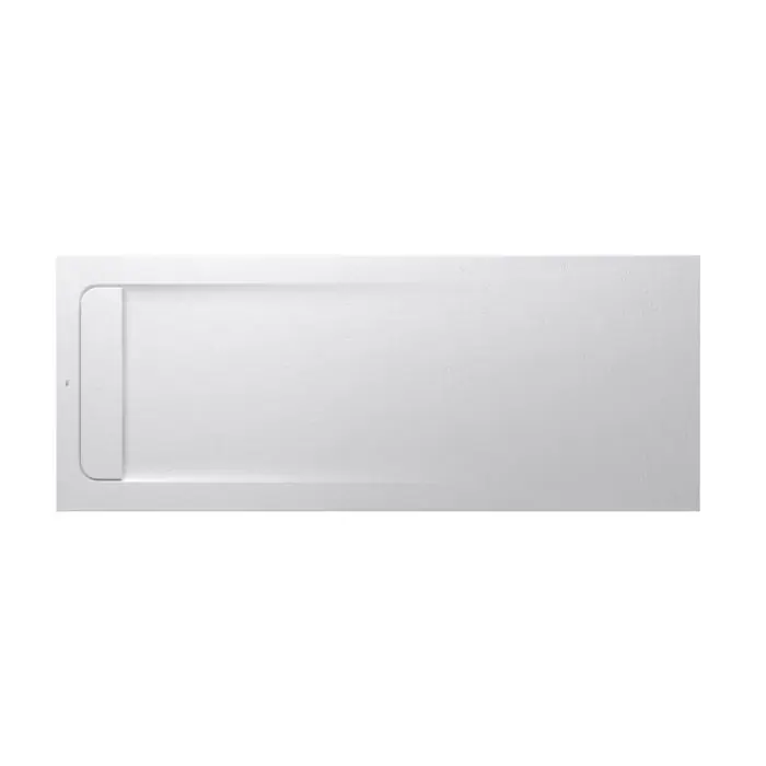 Receveur de douche extra plat en Stonex® Aquos - 1800x700mm - Blanc Nouvelle Collection