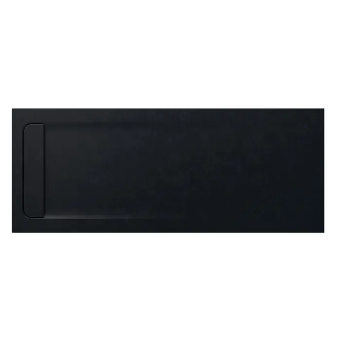 Receveur de douche extra plat en Stonex® Aquos - 1800x700mm - Noir Expédié Aujourd'hui