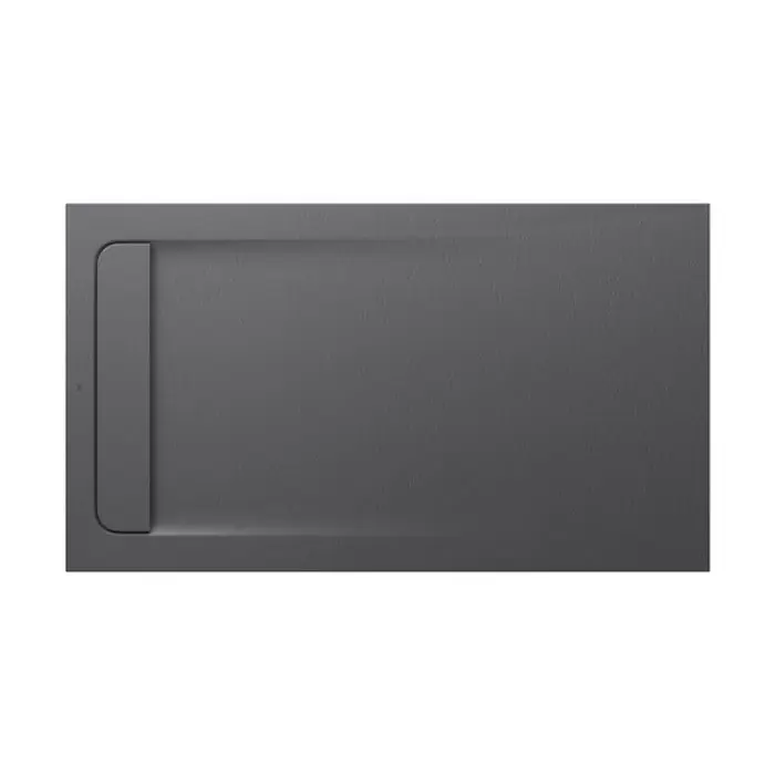 Offre Limitée Receveur de douche extra plat en Stonex® Aquos - 1400x800mm - Gris Ardoise