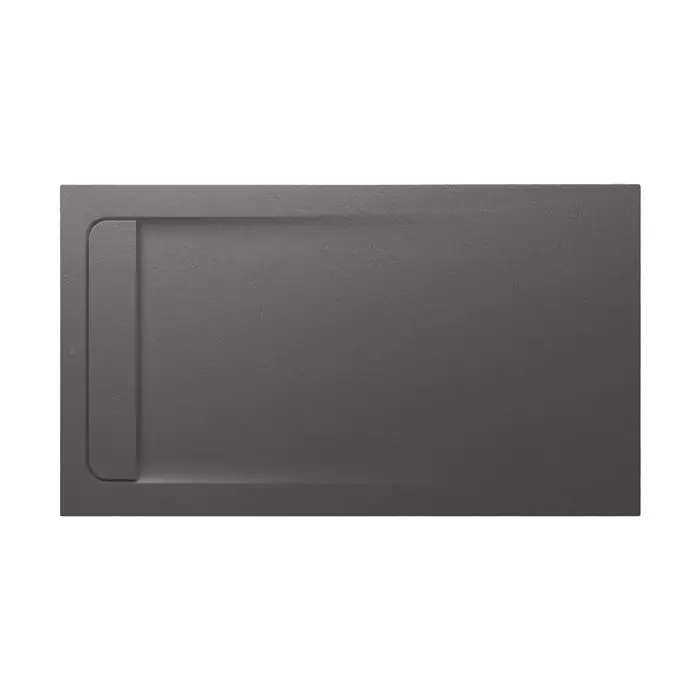 Satisfait Ou Remboursé Receveur de douche extra plat en Stonex® Aquos - 1400x800mm - Onyx