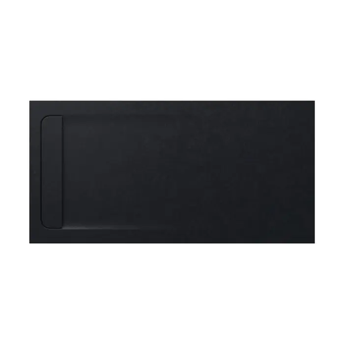 Receveur de douche extra plat en Stonex® Aquos - 1600x800mm - Noir Jusqu'à Épuisement Des Stocks