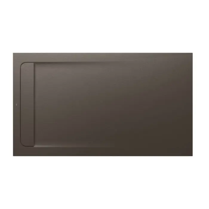 Receveur de douche extra plat en Stonex® Aquos - 1600x900mm - Café Dernière Chance