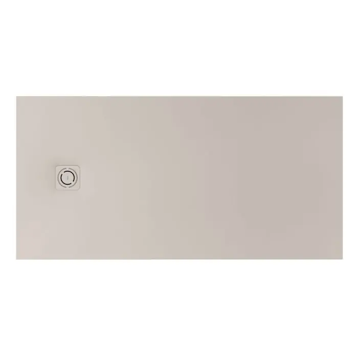 Offre Spéciale Receveur de douche extra plat en Stonex® Terran-N +Grille Twist - 1000x800mm - Beige