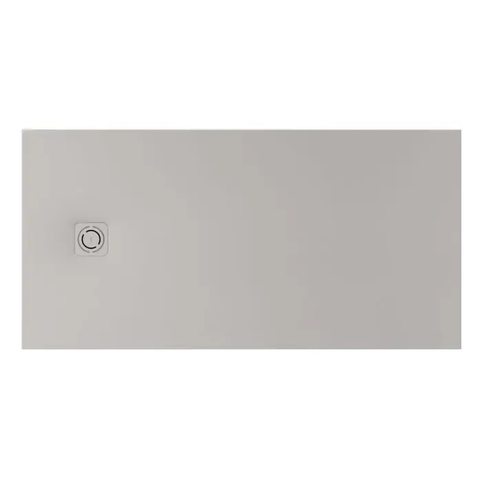 Authentique Receveur de douche extra plat en Stonex® Terran-N + Grille Twist – 1200x800mm – Perle