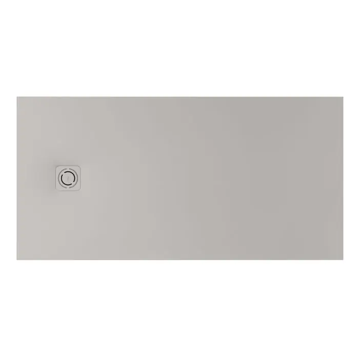 Receveur de douche extra plat en Stonex® Terran-N + Grille Twist - 1400x800mm - Perle Prix Choc