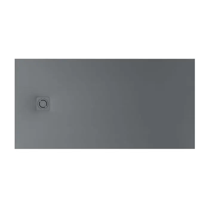 Prix Réduit Receveur de douche extra plat en Stonex® Terran-N + Grille Twist - 1800x800mm - Gris ardoise