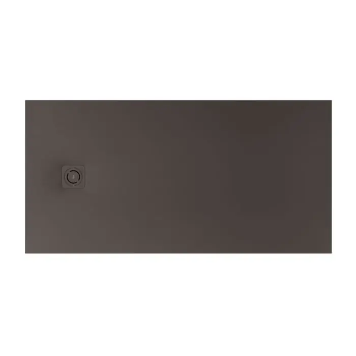 Dernière Chance Receveur de douche extra plat en Stonex® Terran-N + Grille Twist - 1800x800mm - Café