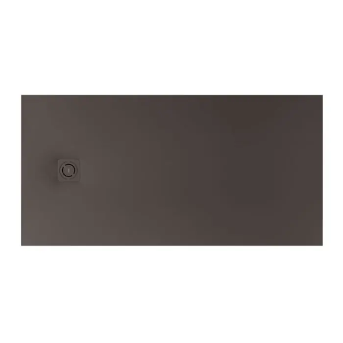 Haute Qualité Receveur de douche extra plat en Stonex® Terran-N+Grille Twist - 1000x900mm - Café