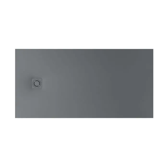 Populaire Receveur de douche extra plat en Stonex® Terran-N+Grille Twist - 1600x900mm - Gris ardoise