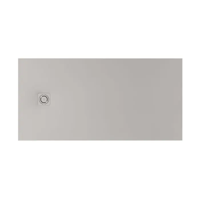 Marque Receveur de douche extra plat en Stonex® Terran-N+Grille Twist - 1600x900mm - Perle
