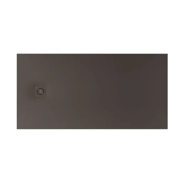Petit Prix Receveur de douche extra plat en Stonex® Terran-N+Grille Twist - 1600x900mm - Café
