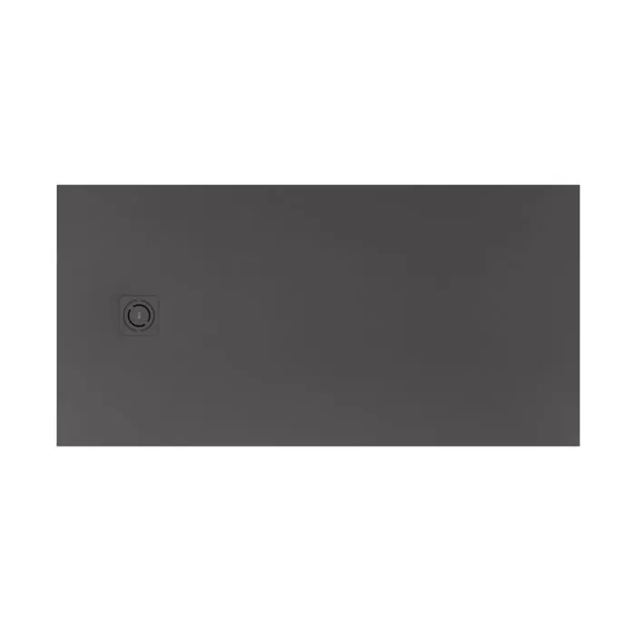 Receveur de douche extra plat en Stonex® Terran-N+Grille Twist - 1800x900mm - Onyx Soldes