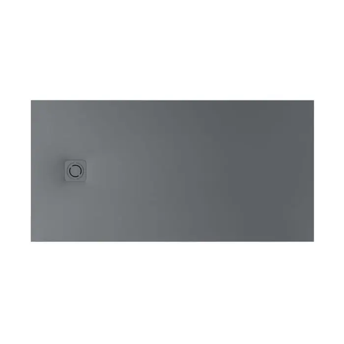 Acheter Direct Receveur de douche extra plat en Stonex® Terran-N+Grille Twist – 2000x1000mm – Gris ardoise