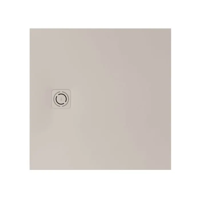 Receveur de douche extra plat en Stonex® "Terran-N"+Grille "Twist"-800x800mm - Beige Dernier Modèle